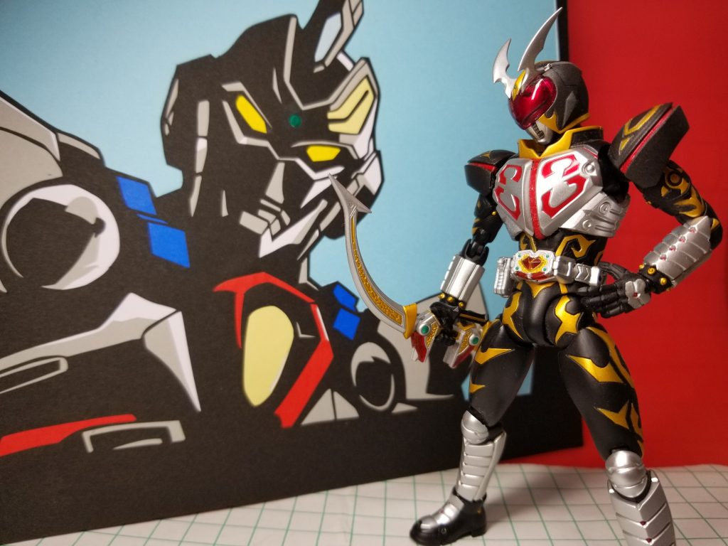 そこにTwitterのフォロワーさんの ［ばにらさん］(https://twitter.com/BANIRA_kirie?s=09) からグリッドマンの切り絵を頂きました！これ普通の絵じゃないんです！凄い…！
⬆リンク貼れてなかったらごめんなさい