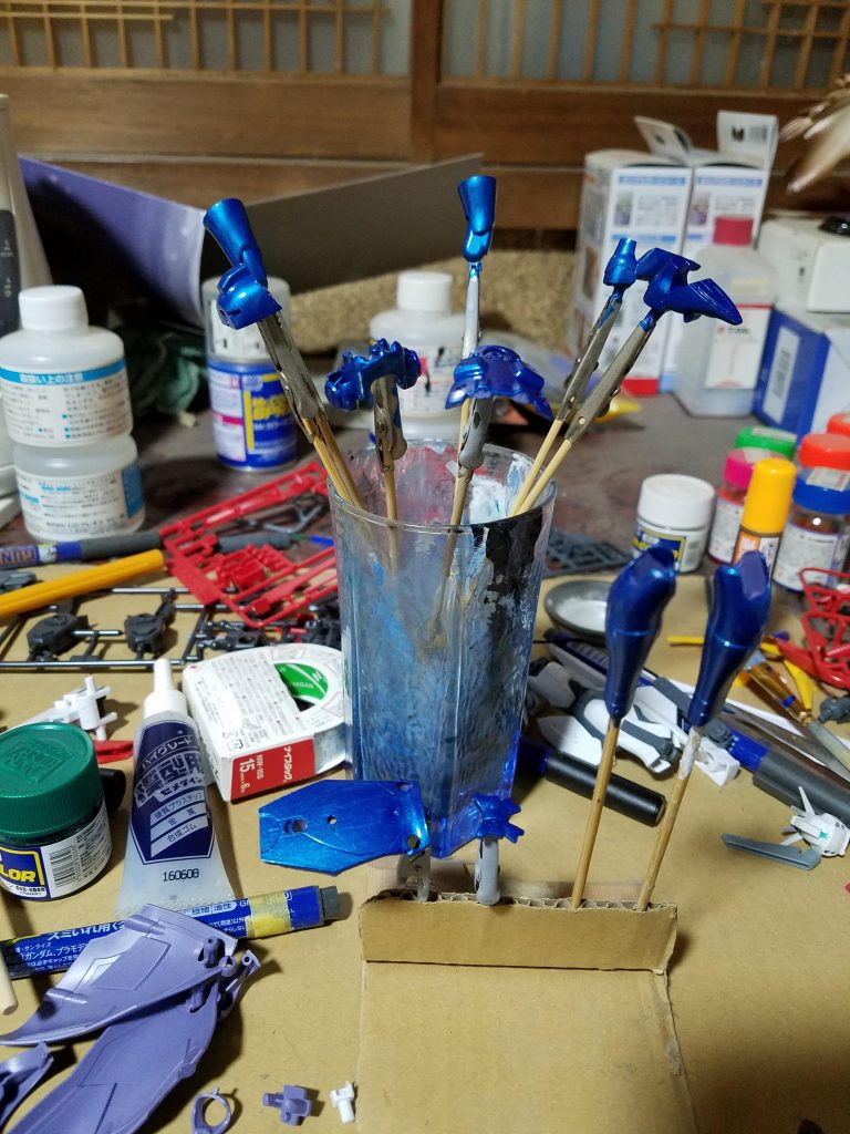 地味に初の筆塗りオンリーのメタリック塗装でした(^_^;)