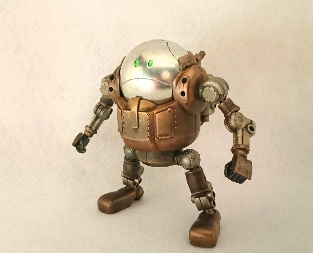 フロントショット。
胸部のリベットなど、細かいディテールが垂涎ものです。