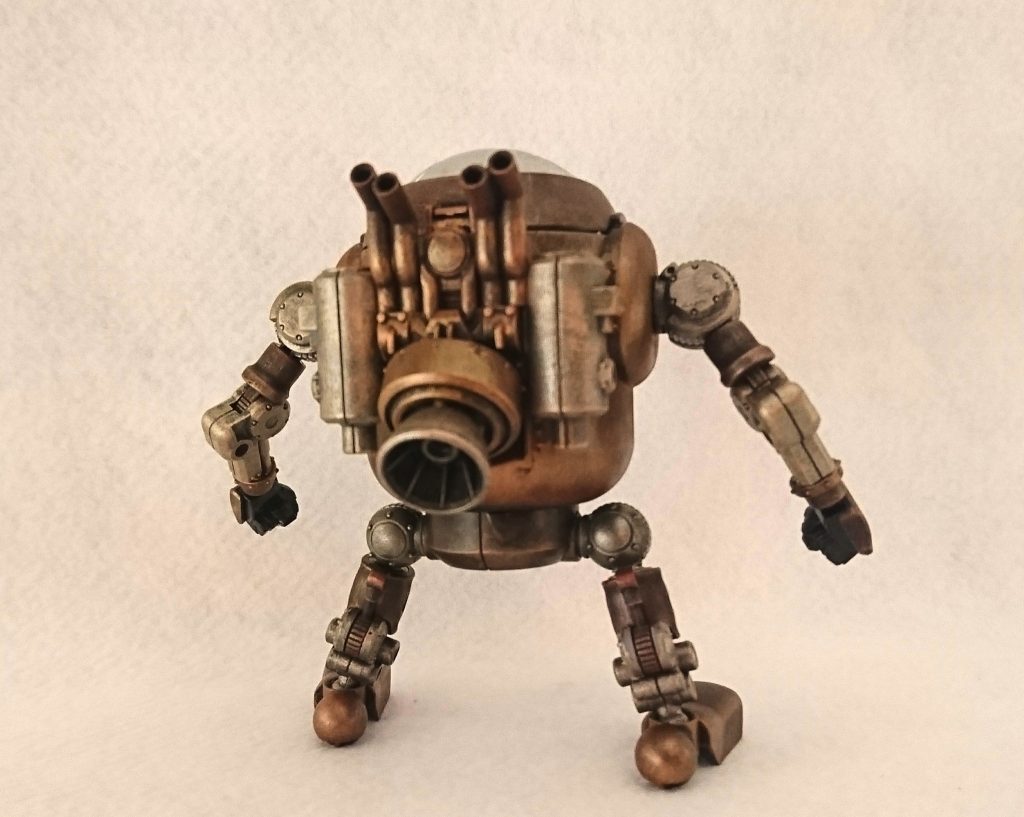 魅惑のバックショット。
上部に突き出たパイプ！
左右のタンク！！
大きなスラスターノズル！！！　ふぉー！