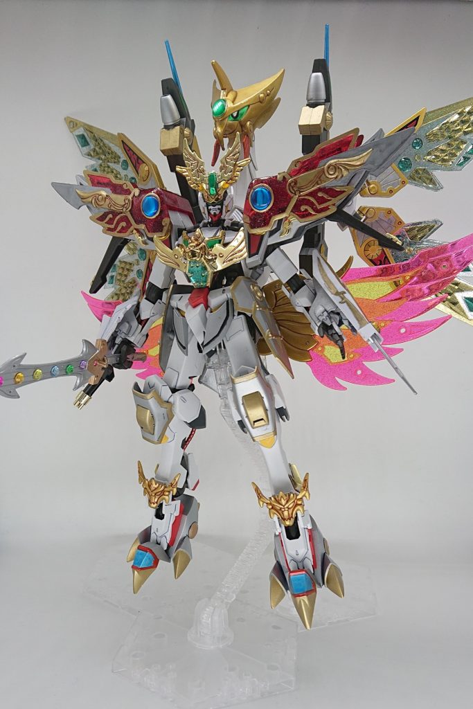 【ポーズ3】
輝羅鋼とクリアパーツの翼を展開してフルバーストモードっぽく✨