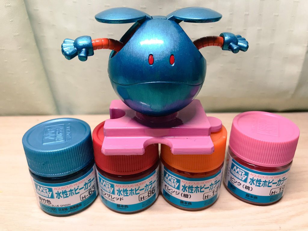 塗装に使った塗料たち