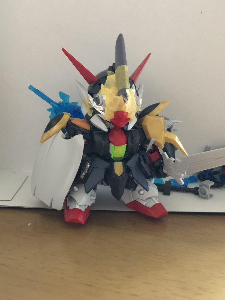 伏龍形態の塗装前