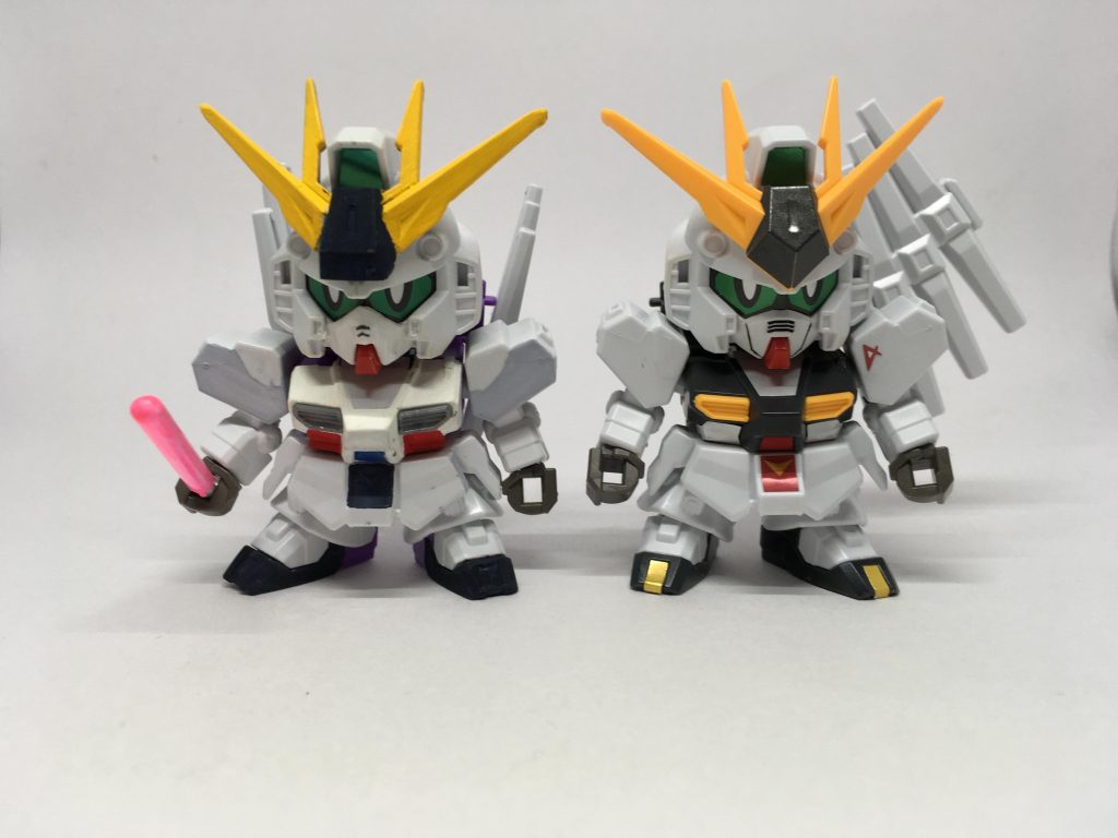 元キットとの比較です。鼻とツノだけいじってます。