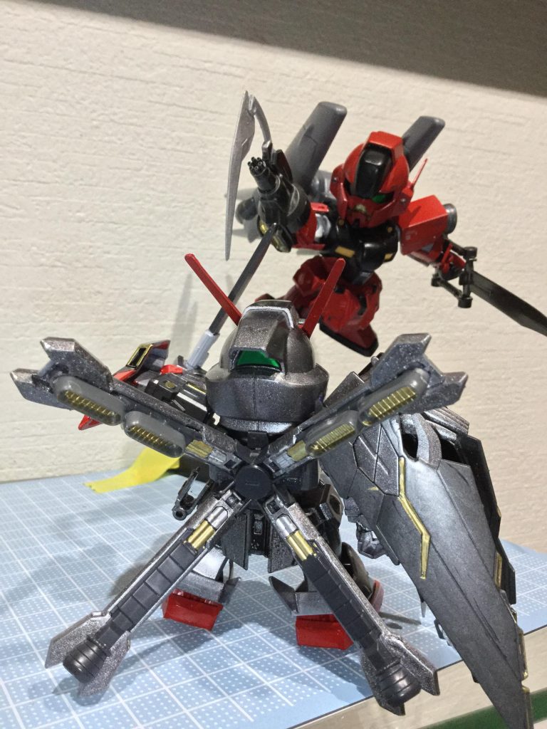 F97改との対決。
*「その銀色のMSを棄てて投降しろ。命だけは見逃してやる！」*

F97改は[SDCS F97改 ミノフスキードライブ実験機](https://gumpla.jp/sd/128000)を参照お願いします。