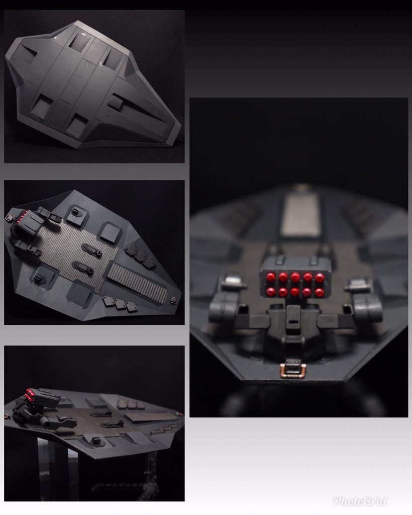 MS滑空用グライダー。ハンドル部分と一部の装飾パーツ以外はプラ板からのスクラッチです。