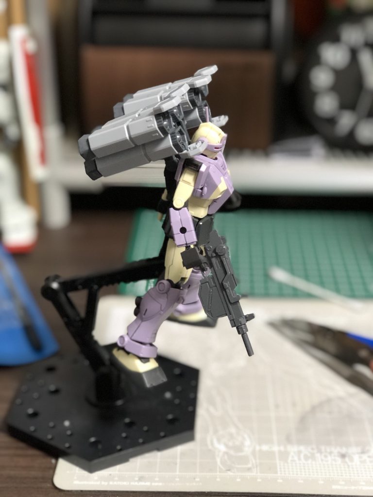 拠点制圧型ジム・インターセプトカスタム–2枚目/制作者：フジータ@素組みでガンプラ！