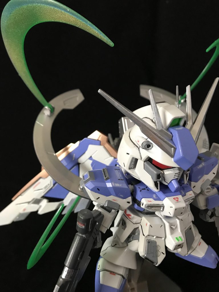 スターゲイザーパーツ部分にガイアのプリズム塗料を使いました。