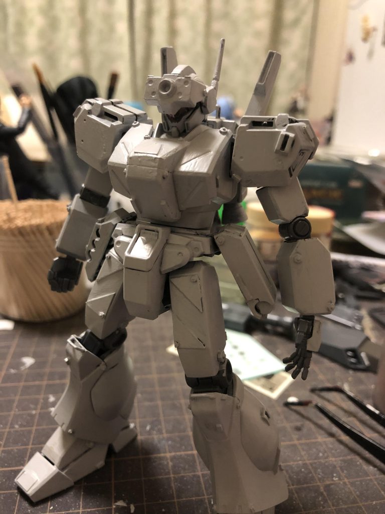 更に六角モールド加えてサフ塗り塗り