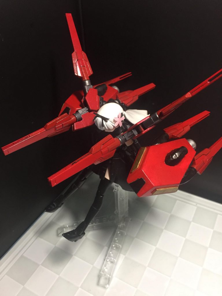 愛機のバックパックを背負わせてみました