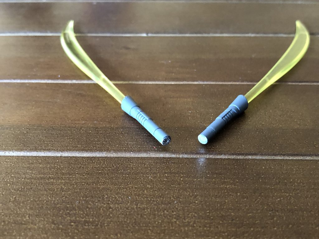 ナギナタを分割して間にネオジム磁石を仕込みました。が、正直固定力は弱いのであまり意味はなかったかも笑