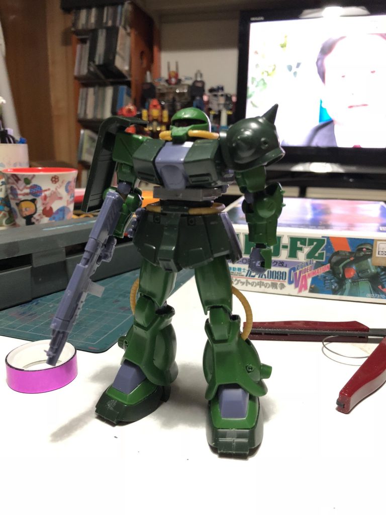 こんだけサイズアップしました☆
 
ザク改でした〜