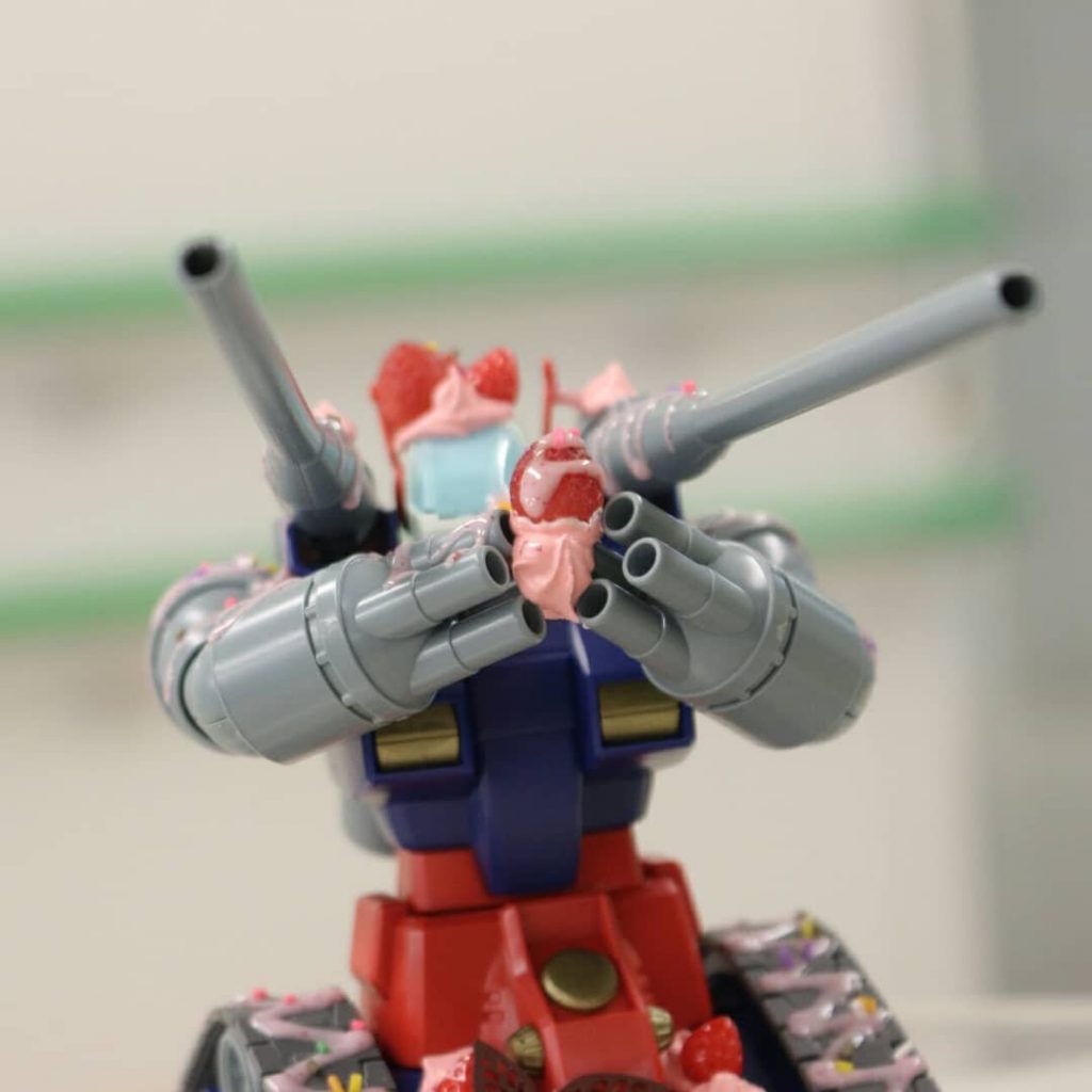 「[ガンタンクパフェ](https://gumpla.jp/hg/61819)」も展示。私の代表作みたいなものですのでね。ヘヘッ（鼻の下を人差し指でこする絵文字）