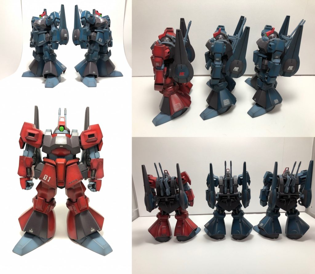 クワトロ機からNO.01～03、アーガマ所属AGデカール。