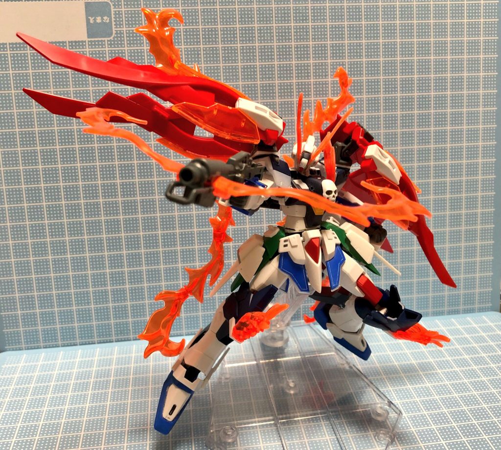 ウイングガンダムゼロ炎の羽を付けてなんちゃってフルクロスに