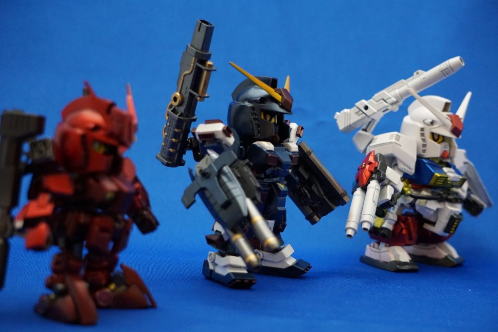 パーフェクトガンダム
フルアーマーガンダム
レッドウォーリア
パーフェクトシリーズ踏み揃い!