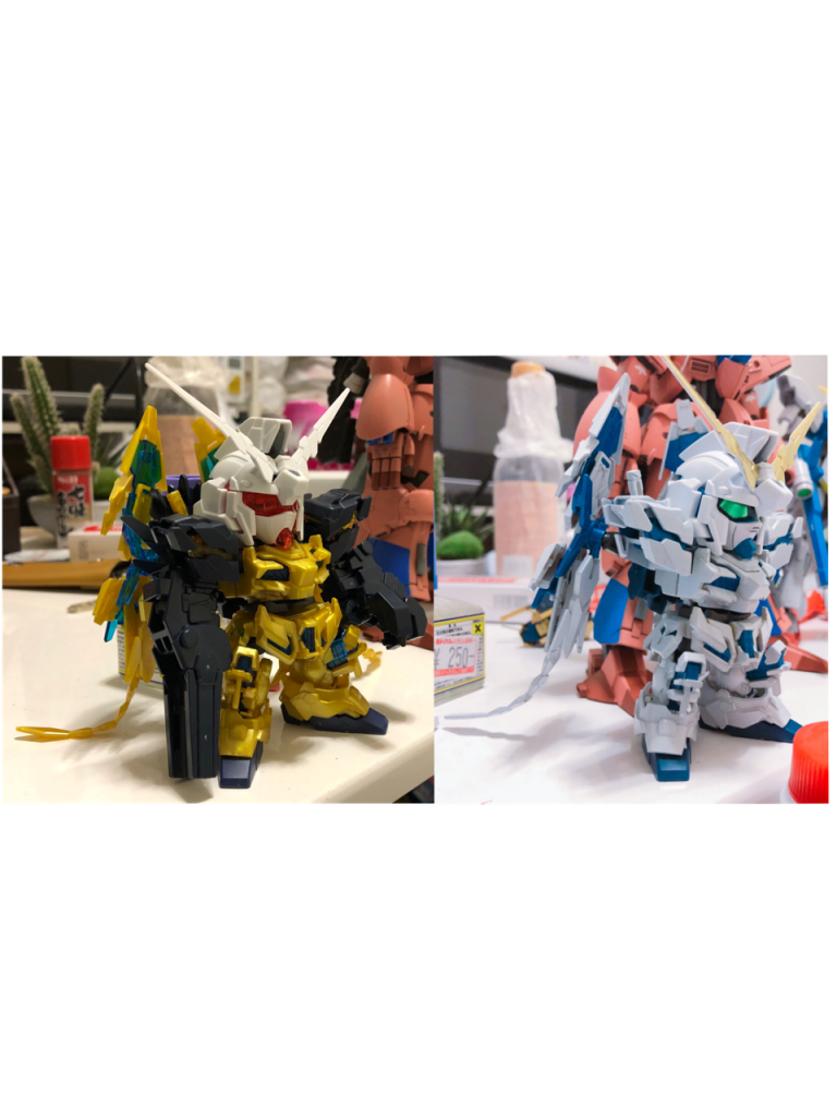 塗装について
今回は捨てサフはグレーサーフェイサーを、
下地塗料にMr.Colorの灰色9号、
メイン塗料にMr.Colorのキャラクターホワイトを使用しました。