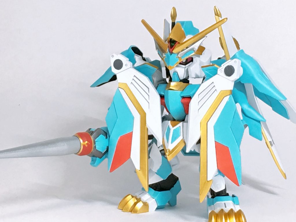 肩に追加アーマーを装着して重装形態