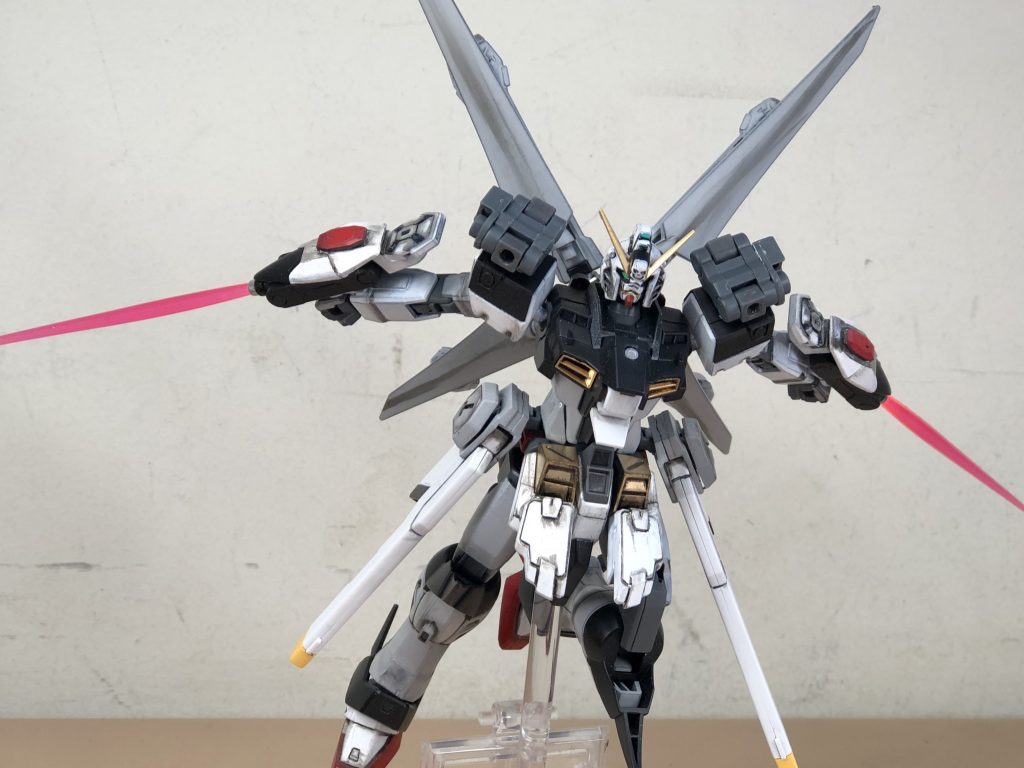 クロスボーンガンダム特有のダイナミックなアクションを活かしつつスタイリッシュなボディを兼ね備えたHGCEのストライクフリーダムに対し無限大の可能性を感じることができました。以上です