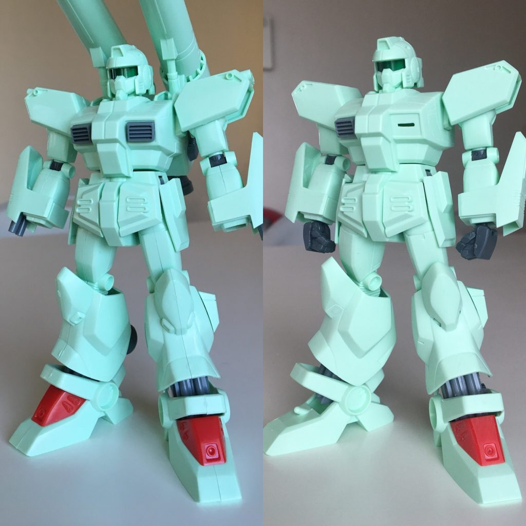 素組（左）に比べて、しっかり地に足がついた感じになりました（右）