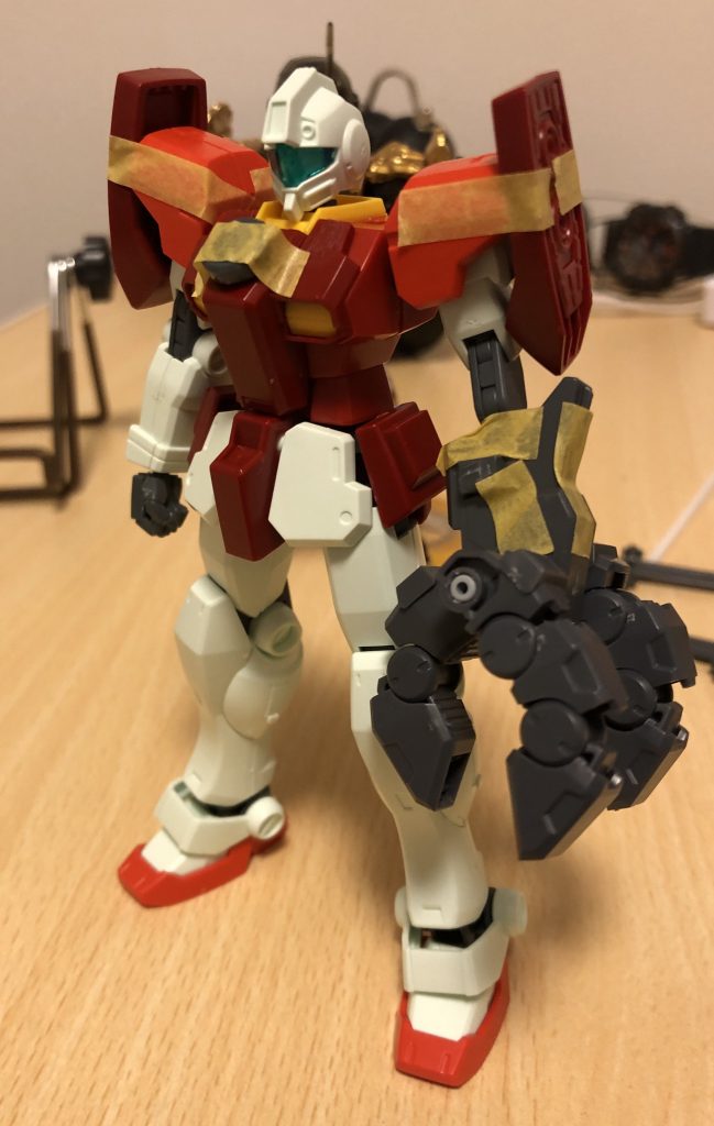 初めの基本ベースがこんな感じ、初めはジムヘッドにするつもりだった。