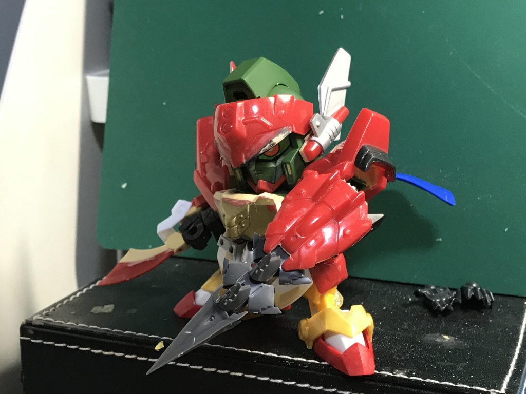 足はレジェンドBB頑駄無真駆参を加工してます。