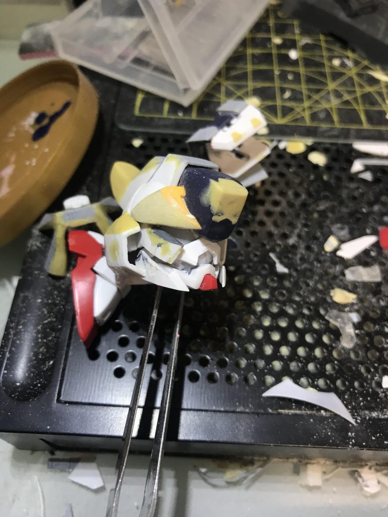 塗装前の方が開いてた気がする二段放熱