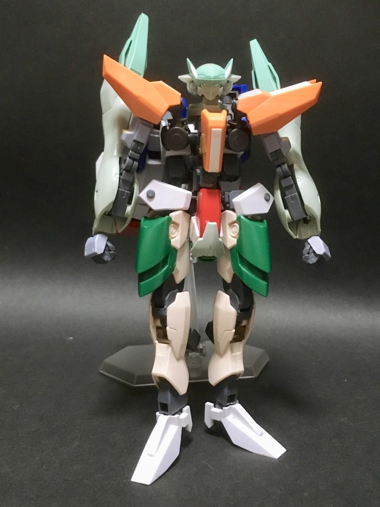 ここまで作品を見て頂きありがとうございます(´・∀・`)
ガンプラでアクエリオンの変形合体を再現する目的のみに絞って作製したため、ポージングはおろか立たせるのも一苦労な一作になりました。
ですが、改造でここまでできるという、ガンプラの大きな可能性を実感できたのが、一番の収穫です( 'ω' )و