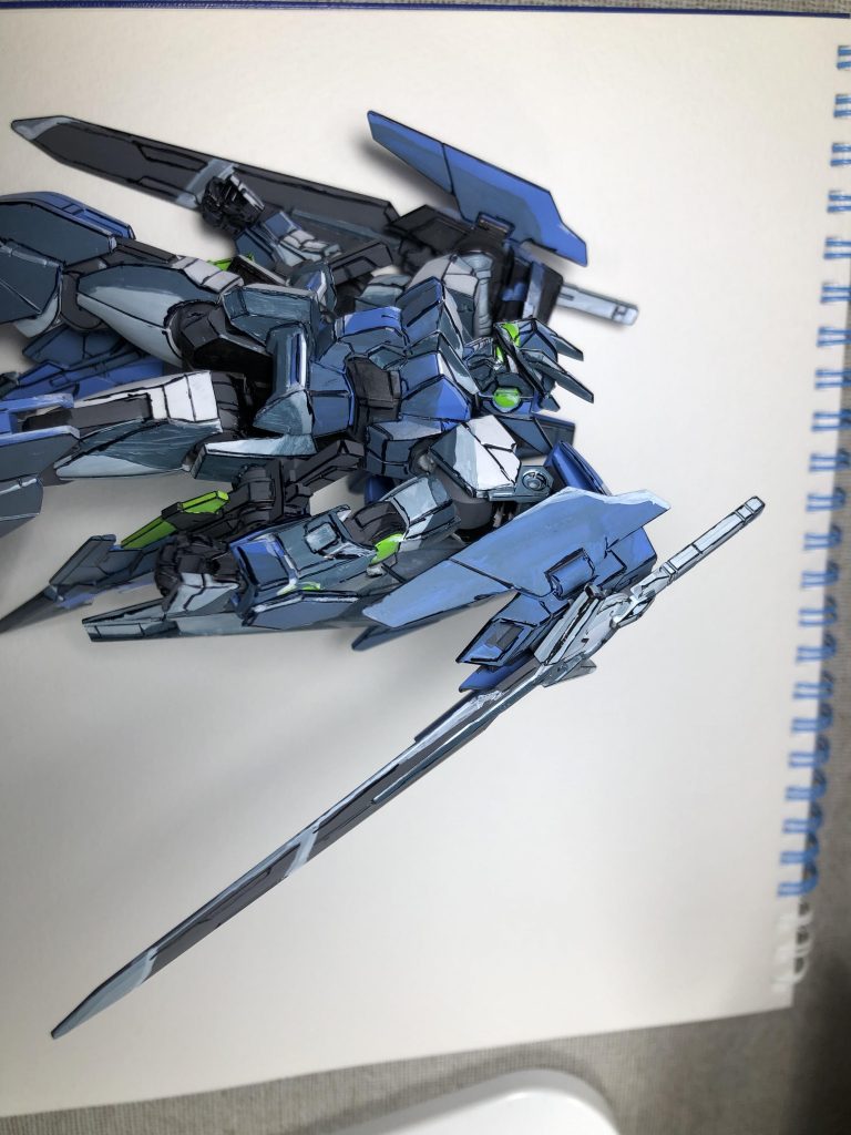 『アニメ塗り』ダブルオーダイバーエース–3枚目/制作者:ハシビル