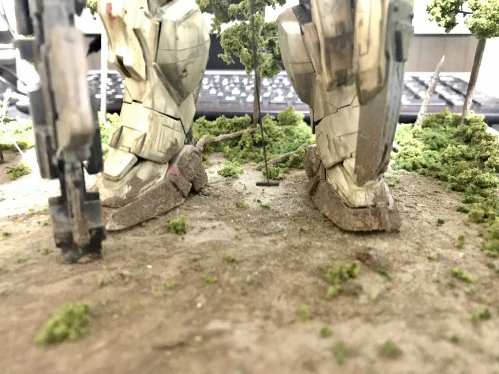 初ジオラマ 陸戦型ガンダム–2枚目/制作者：フルコウ