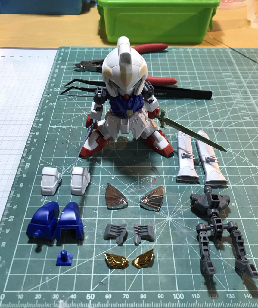 武者飛駆鳥を元に制作
肩→CSフレーム
脚→ボールデンアーム