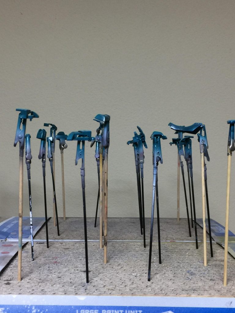 トップコート吹き付け
制作工程
