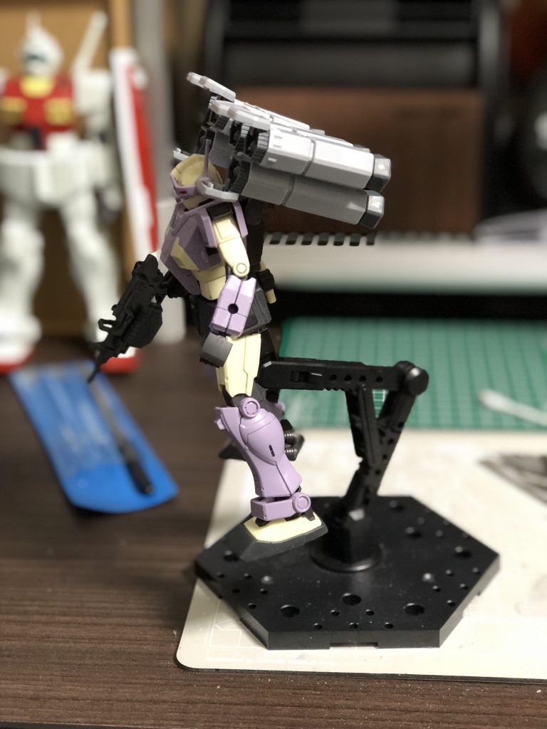 拠点制圧型ジム・インターセプトカスタム–3枚目/制作者：フジータ@素組みでガンプラ！