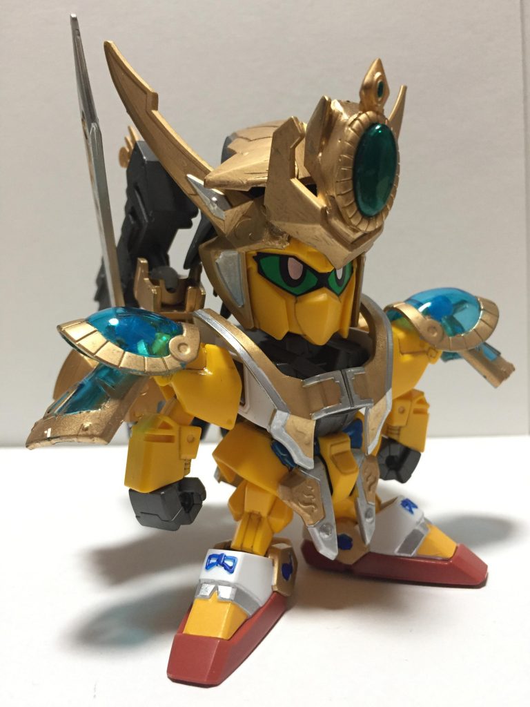 まず百式改と量産型改を織り交ぜて通常フォーム。
特徴的なエイリアンヘッドをどうしようかと思案。最終的に董卓のお髭を使用。