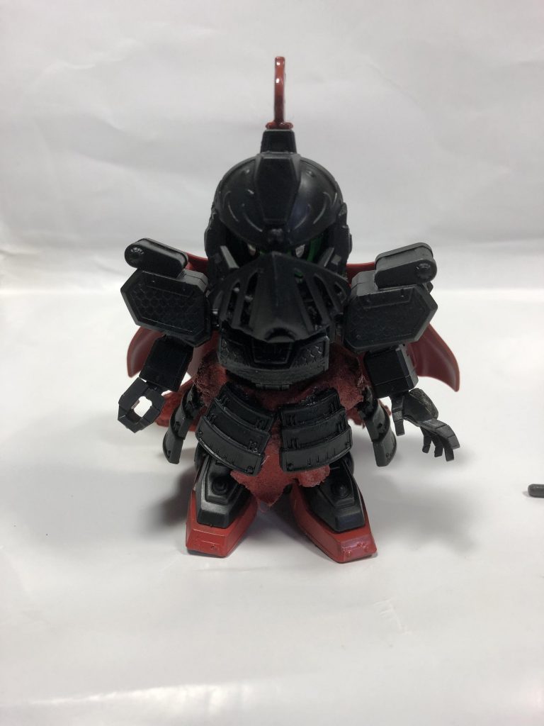 前
腰の周りに関羽のアーマーを貼っています