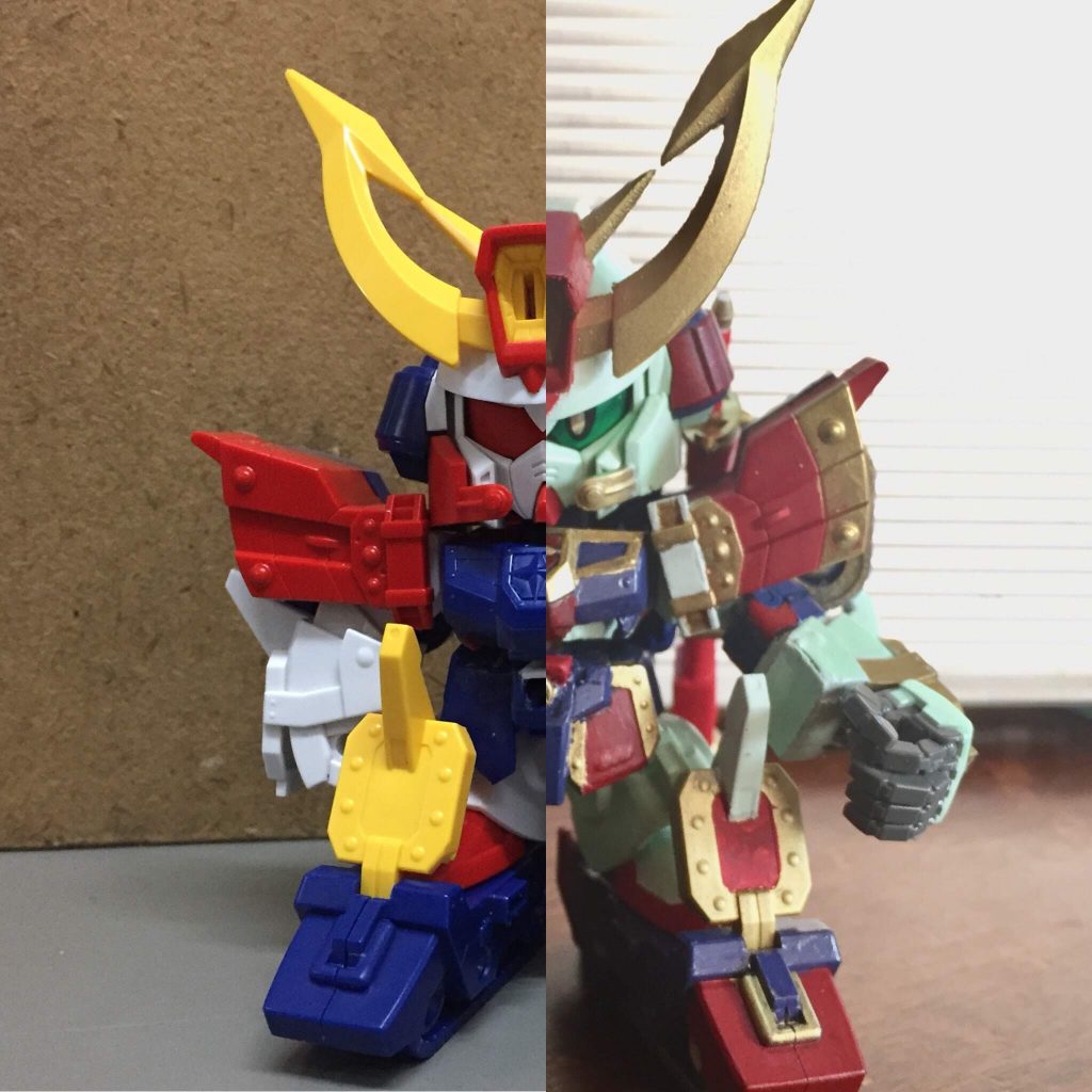 素組みとの比較だいぶおっきくなりました(´∀｀)