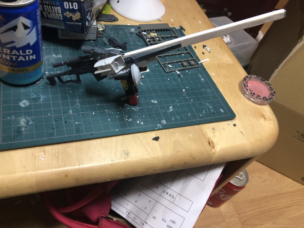 メガビームスナイパーライフル製作です。
やはりスナイパーは長い武器って事で自作しました(｀・ω・´)