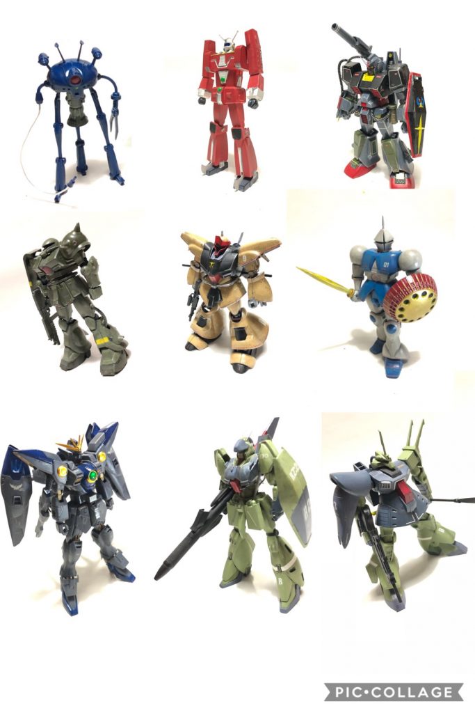 作成順 1/144シャア専用ズゴック 1/144ゴッグ 1/144アッグ 1/144シャア専用ゲルググ 1/144ゾック 1/144ヤクトドーガ 1/144ザク(FG) 1/600ロッグマック 1/550グラブロ 1/144シャア専用ザク 1/144ガンキャノン 1/144サザビー 1/60シャア専用ザク 1/144サンダーボルト陸戦型ガンダム 1/144ジュアッグ 1/600アブゾノール 1/100リックディアス 1/144ガンイージー 1/144ゾゴック 1/220マラサイ 1/144ケンプファー 1/144アッグガイ 1/144ディジェ 1/144リガズィ 1/100ウイングガンダムゼロ 1/144ギャン 1/144ドライセン 1/144ザク改 1/600ドグマック 1/600イデオン 1/144パーフェクトガンダム 計31体
