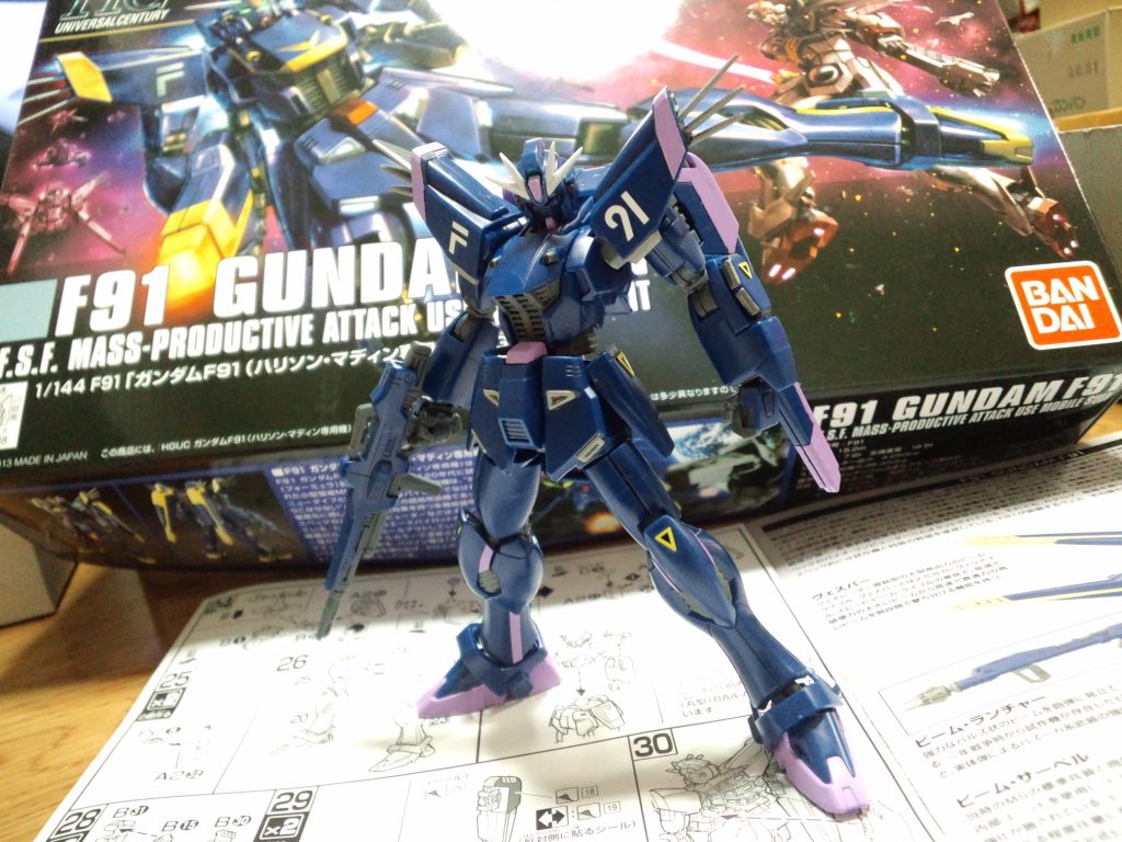 ガンダムF91(ハリソン機)–2枚目/制作者：チャーハン