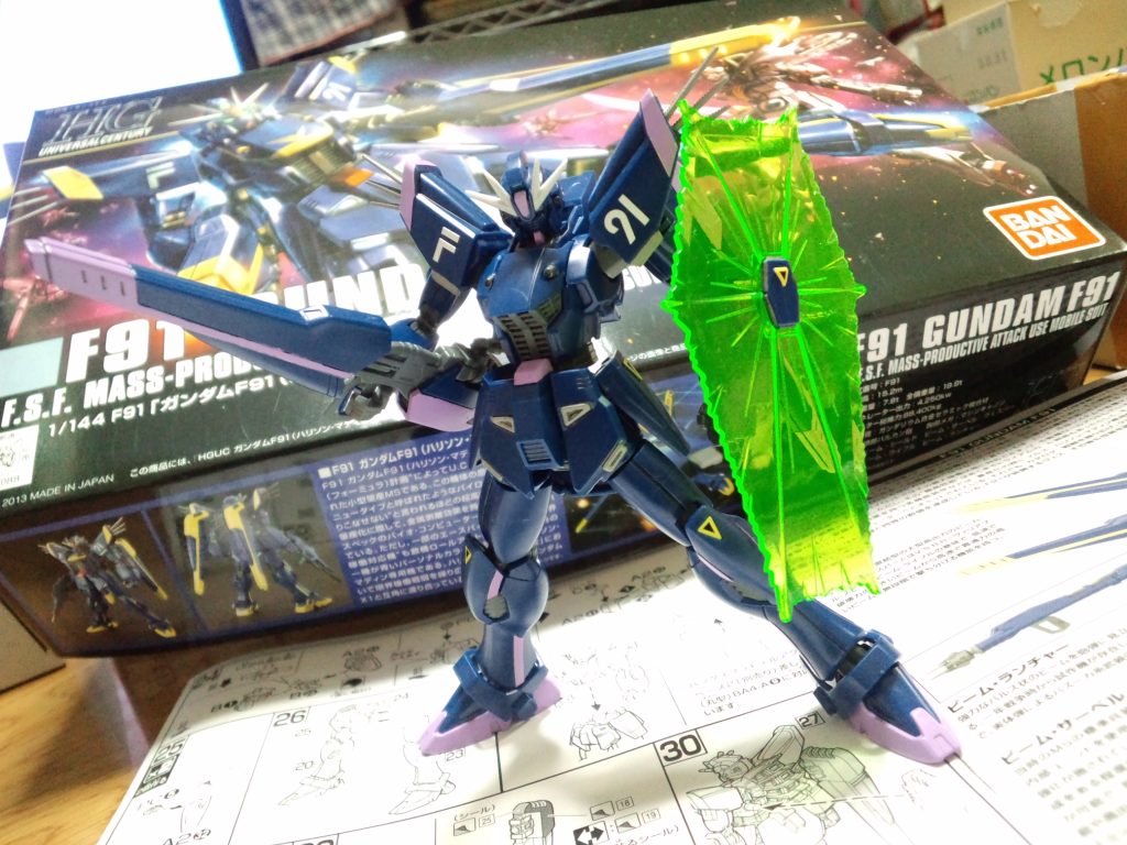 ガンダムF91(ハリソン機)–3枚目/制作者：チャーハン