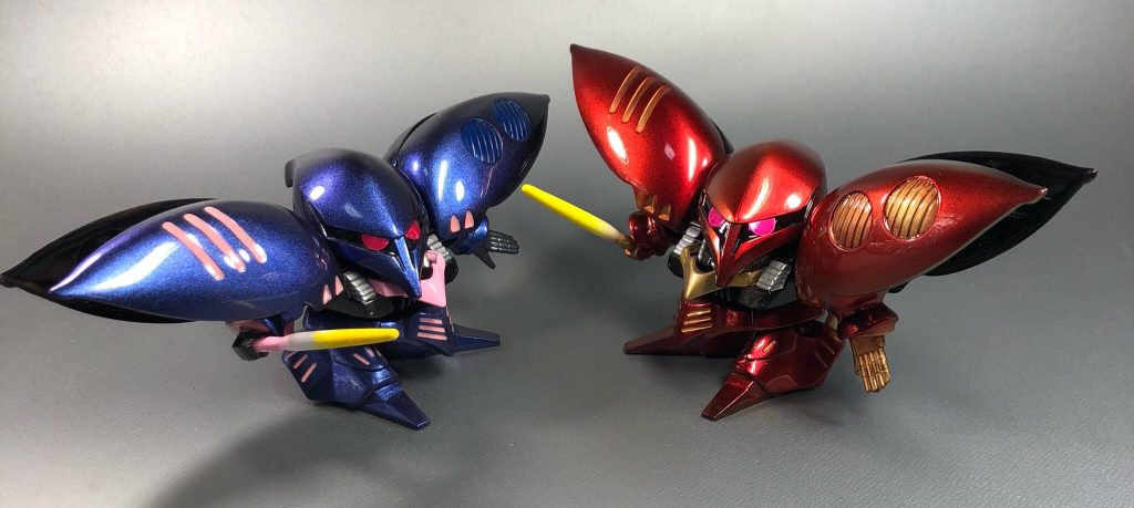 青:クロマシャインを黒立ち上げ
赤:カラーストリームパール顔料オータムミステリーを黒から立ち上げ、ガイアノーツクリアレッドでコート