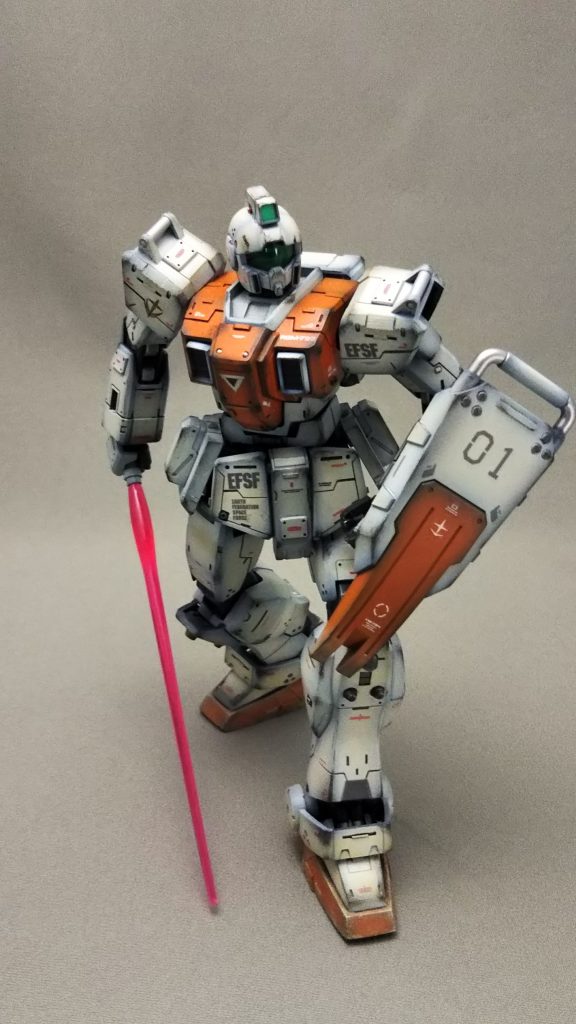 サーベルのエフェクトパーツは長さの調節のみ
やや短くしました、この位の長さが個人的には丁度良く感じます