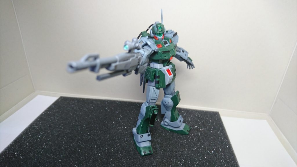 HGジム・スナイパーⅡ筆塗り塗装–3枚目/制作者：YASAGURE