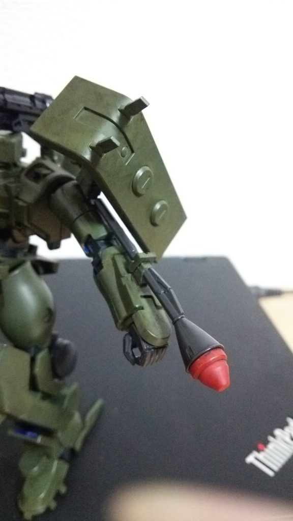 ヅダの対艦ライフルとシュツルム・ファウストをつけました。