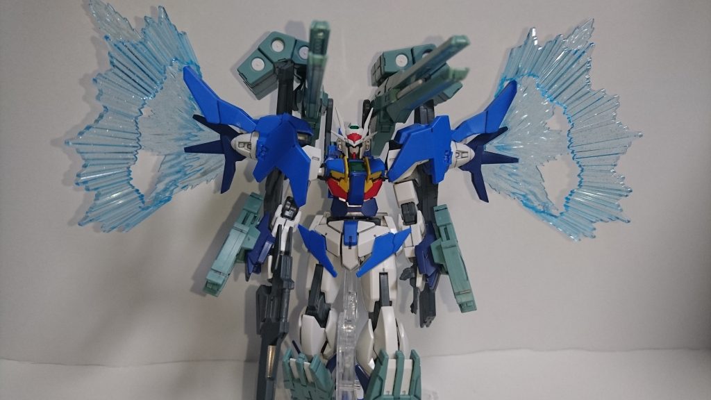 ・ダブルオースカイHWS
原作通りの砲撃形態です。