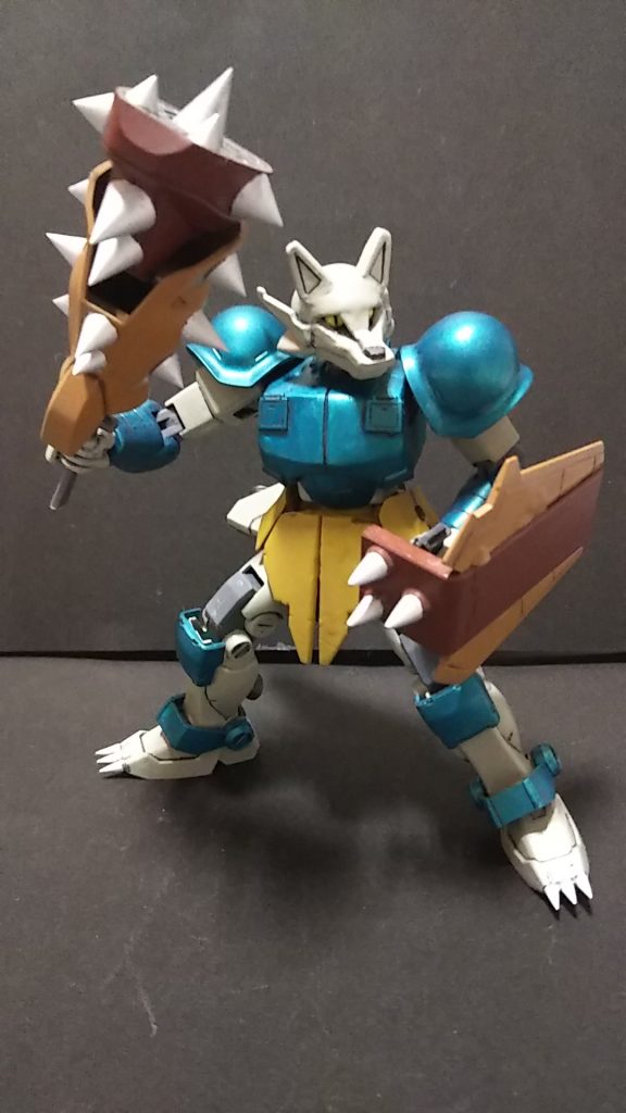 近接武器 スクラップクラブと
ジャンクシールド
こちらも改造に失敗したパーツを
組み合わせたという設定です。