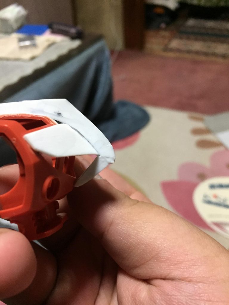 プラ板で作製中。