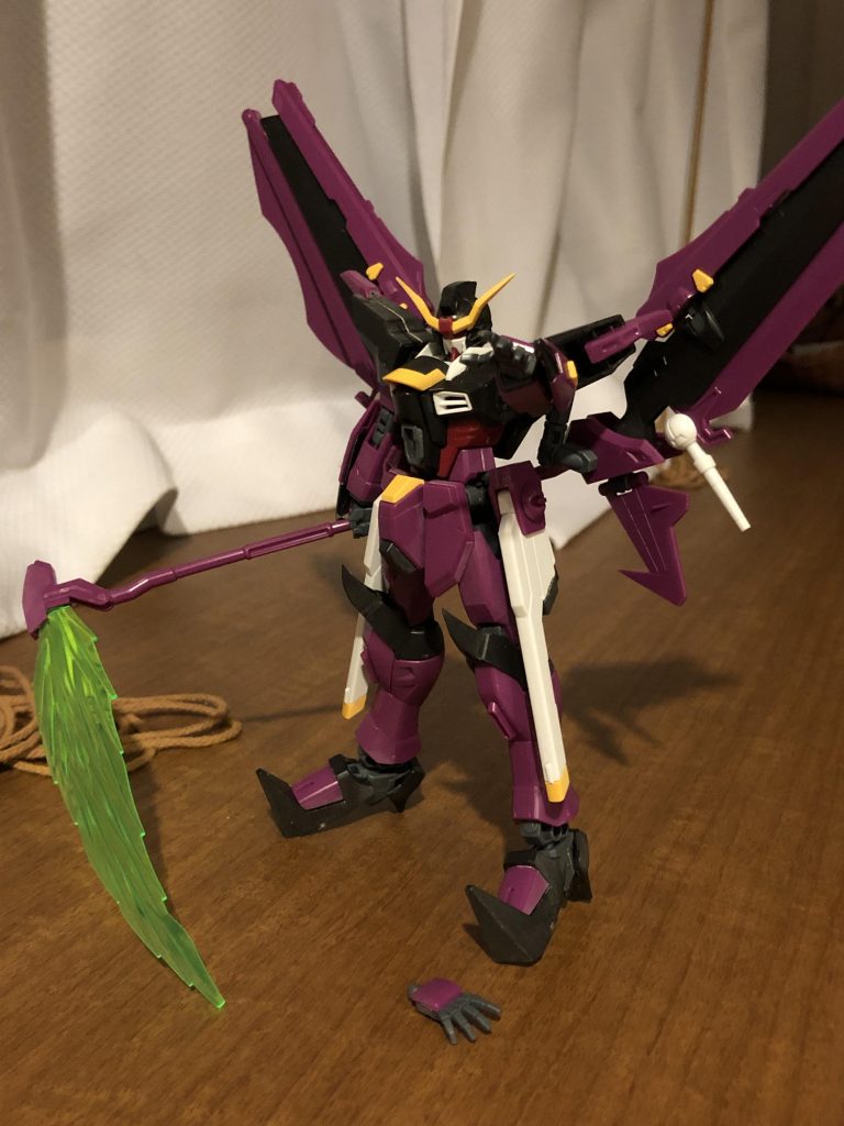 素組み。カラー変更の痕跡が伺えるのではないでしょうか。（パーツ無くしたことも丸わかり笑）