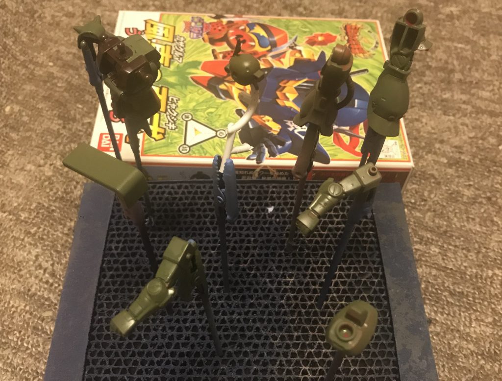 ということで筆塗り