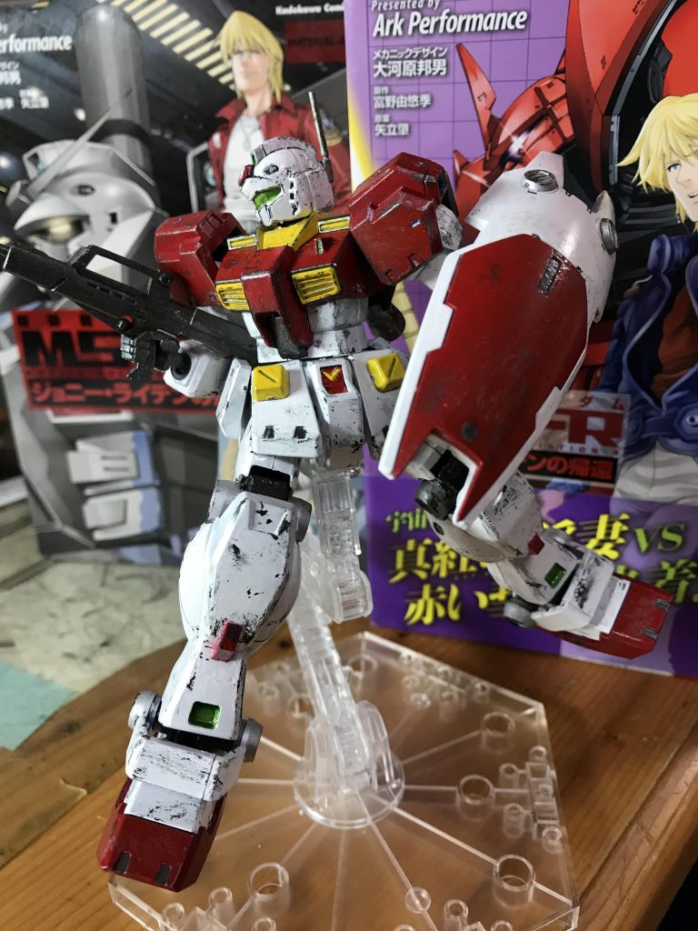 ライフルと持ち手はジムカスタムの物を使用